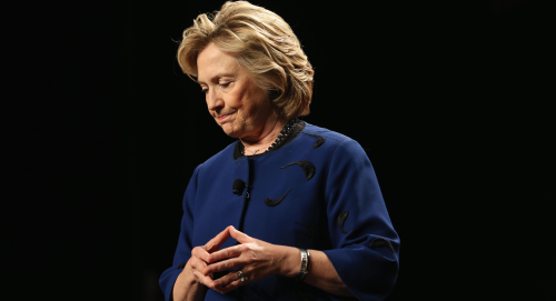 Sad hillary